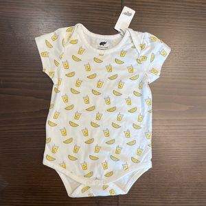 NWT Monica + Andy baby “lemonade stand” onesie - 9-12M